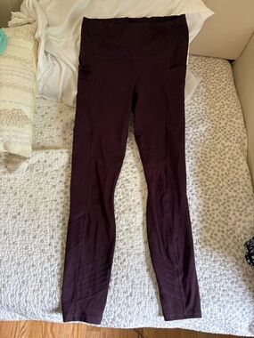 Active Life Skinny Ponte Pants in Burgundy